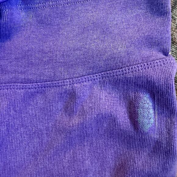NOWT free People Movement Ribbed High Waisted Draw String Leggings Purple - xs - Picture 12 of 13